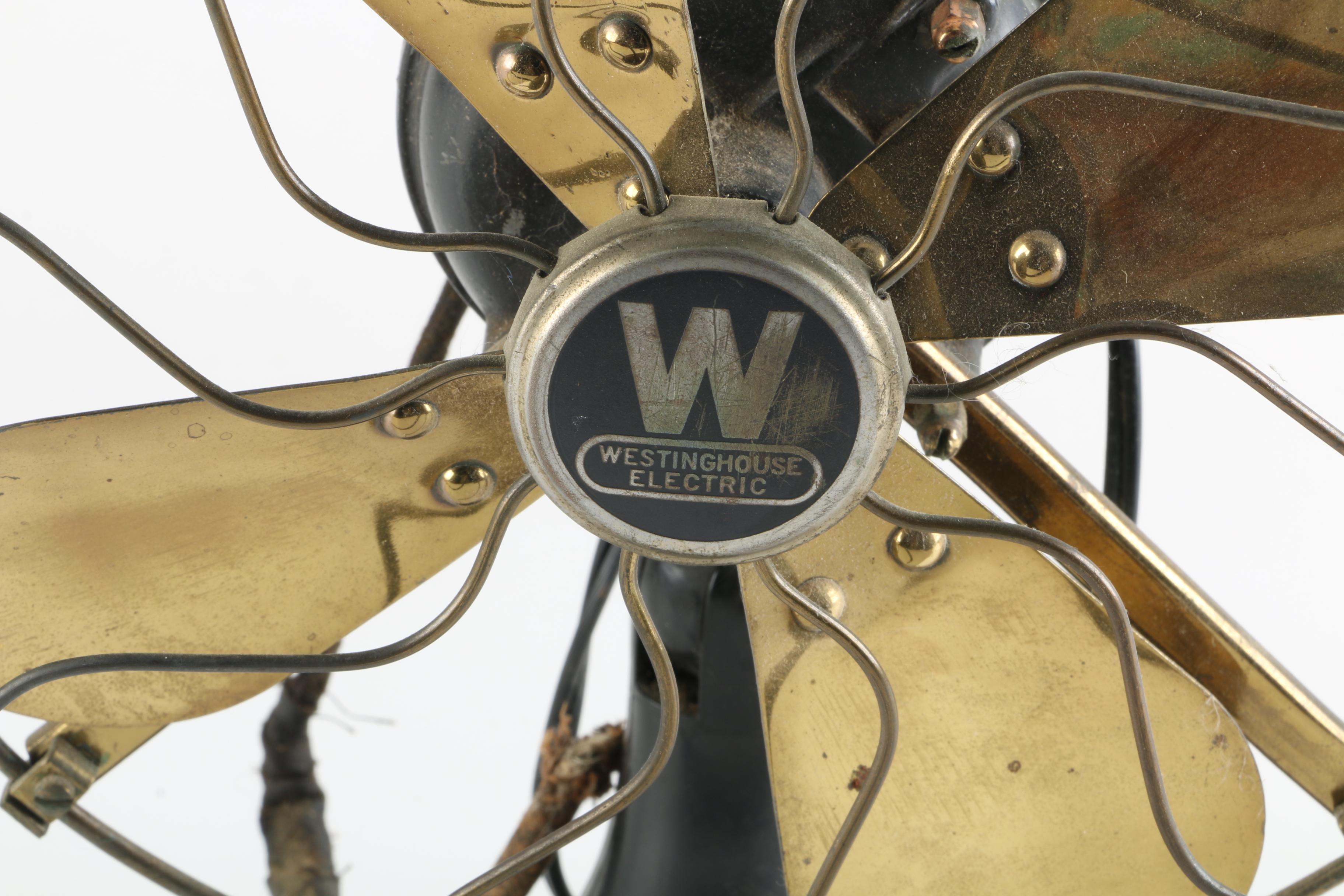 Vintage Westinghouse Electric Metal Desktop Fan