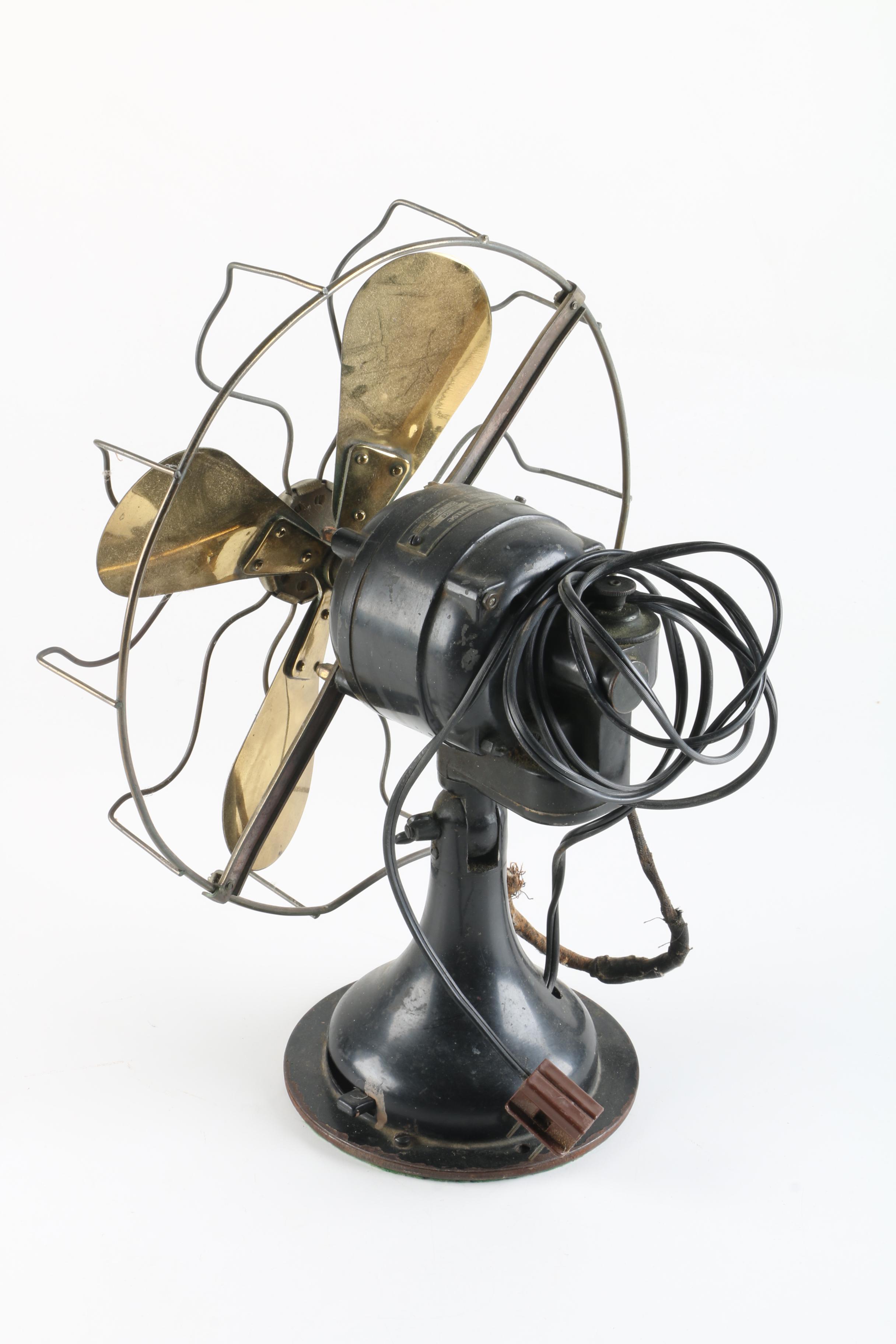 Vintage Westinghouse Electric Metal Desktop Fan