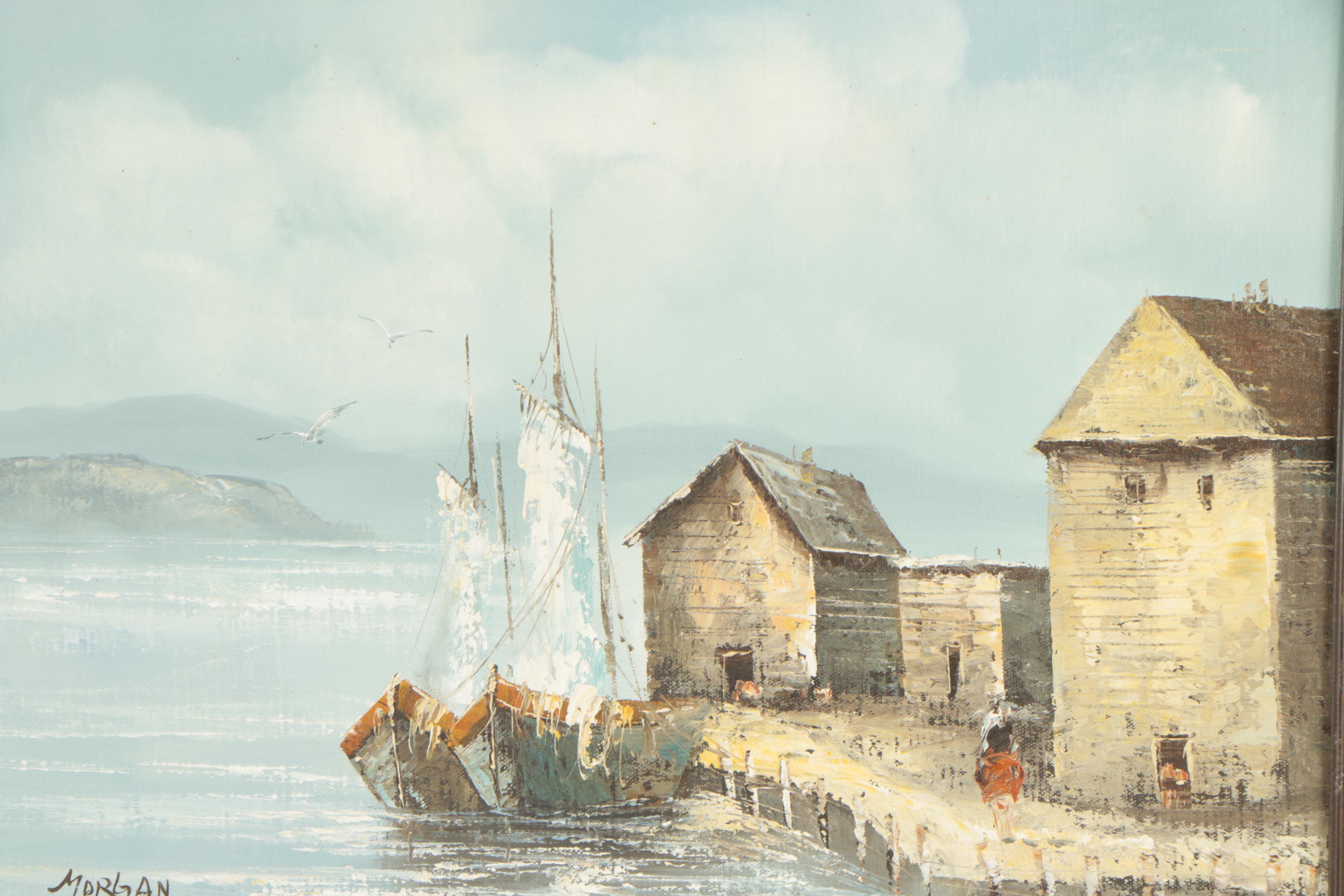 Alfred George Morgan Nautical Oil Painting