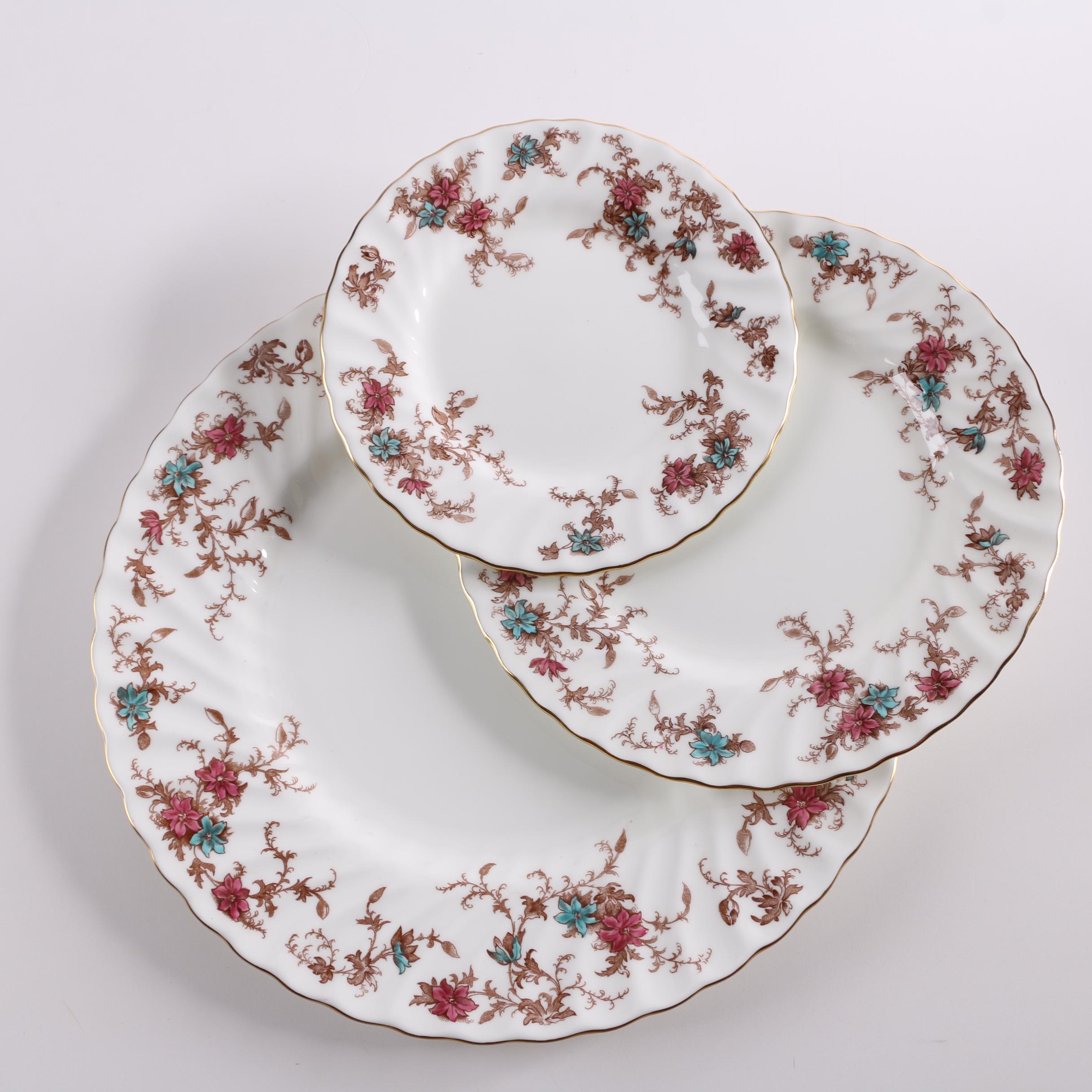 Minton "Ancestral" Bone China Dinnerware Set for Twelve