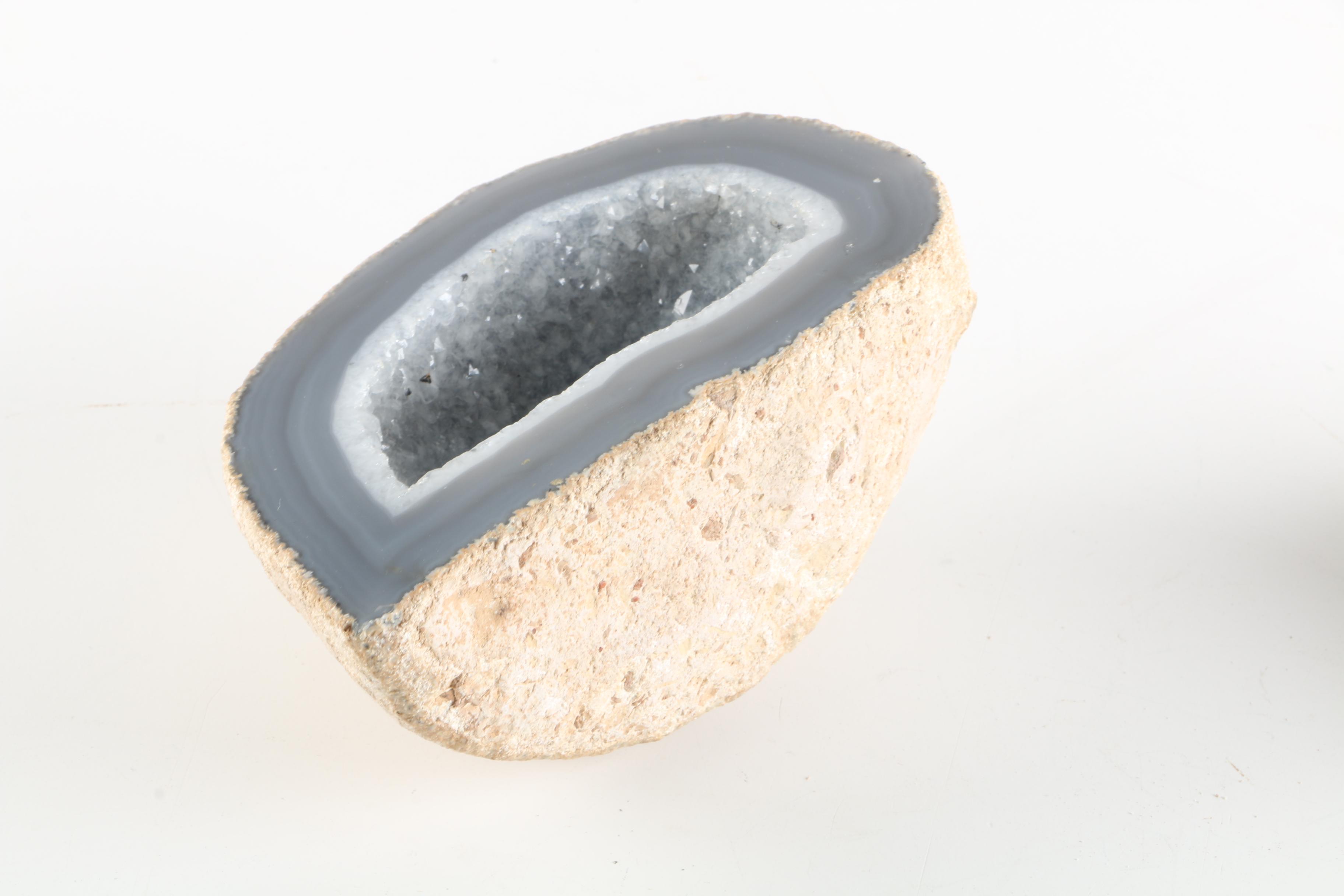 Amethyst, Quartz, Dyed Quartz, and Carved Pyrite