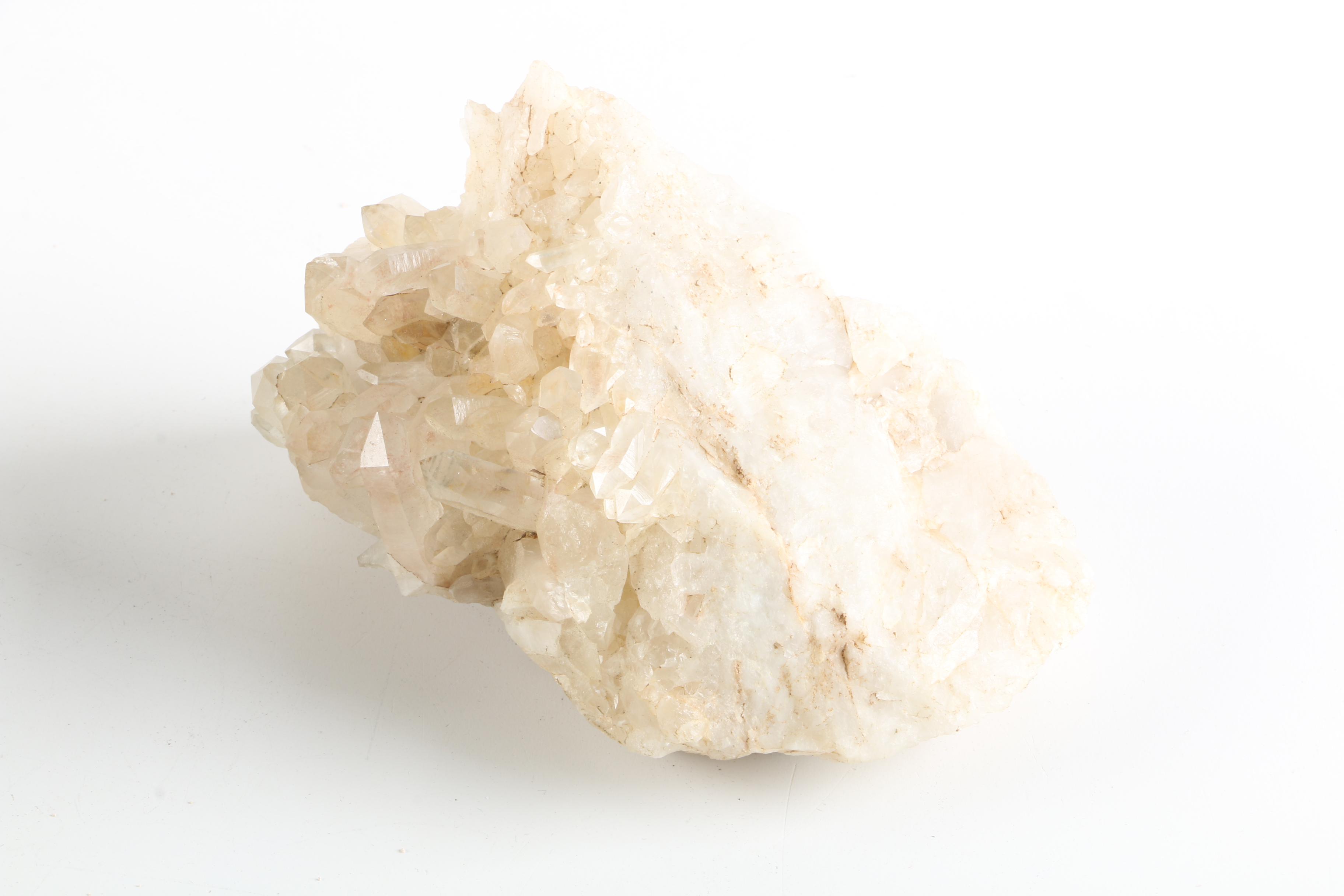 Amethyst, Quartz, Dyed Quartz, and Carved Pyrite