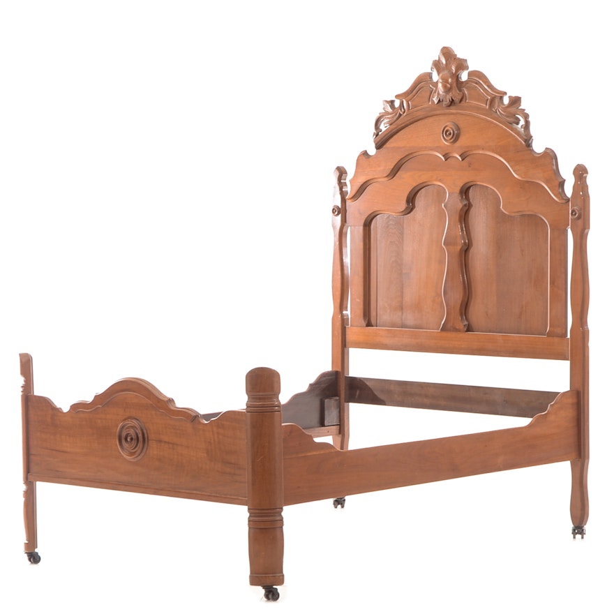 Victorian Walnut Full Bed