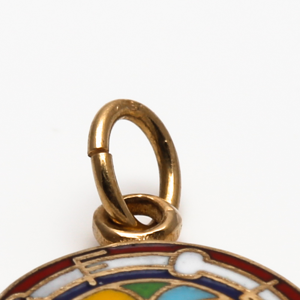 14K Yellow Gold International Order of the Rainbow Pendant