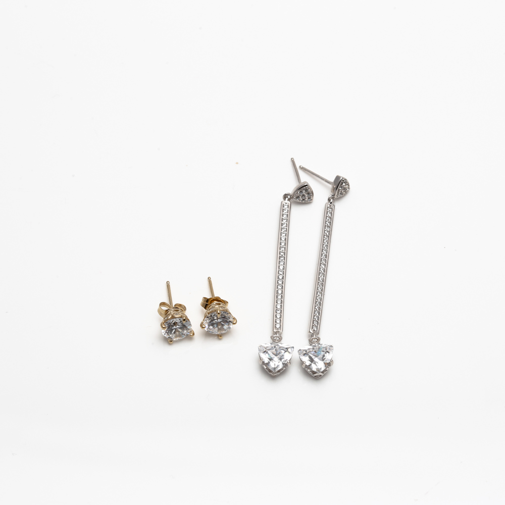 Sterling Silver Cubic Zirconia Earrings