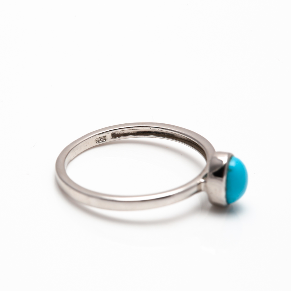 Sterling Silver Coral, Howlite, and Lapis Lazuli Rings