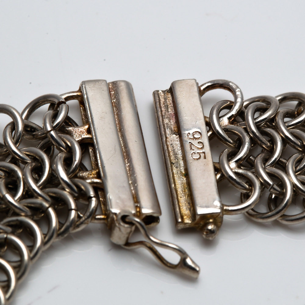 Sterling Silver Fancy Link Bracelet