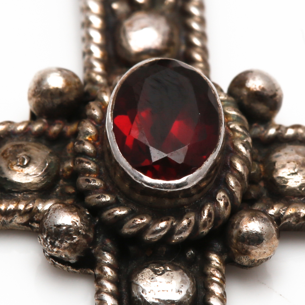 Sterling Silver Pendants with Gemstone Accents