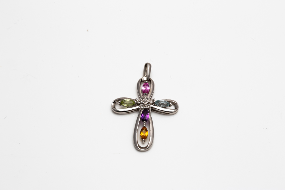 Sterling Silver Pendants with Gemstone Accents