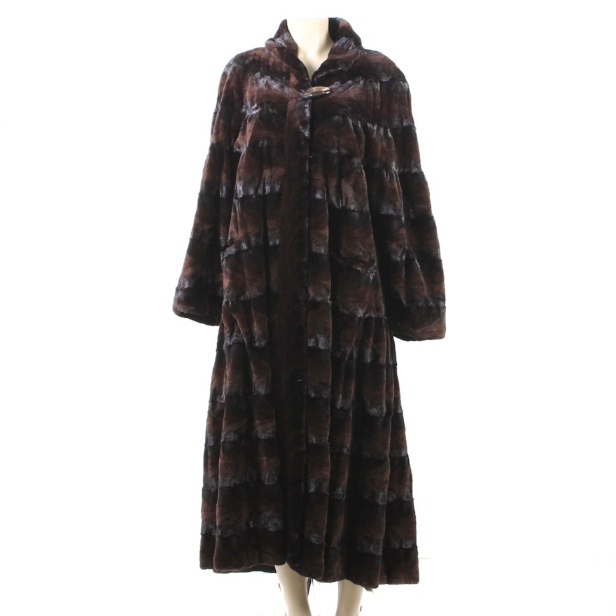 Leakas Furs Sheared Beaver Coat