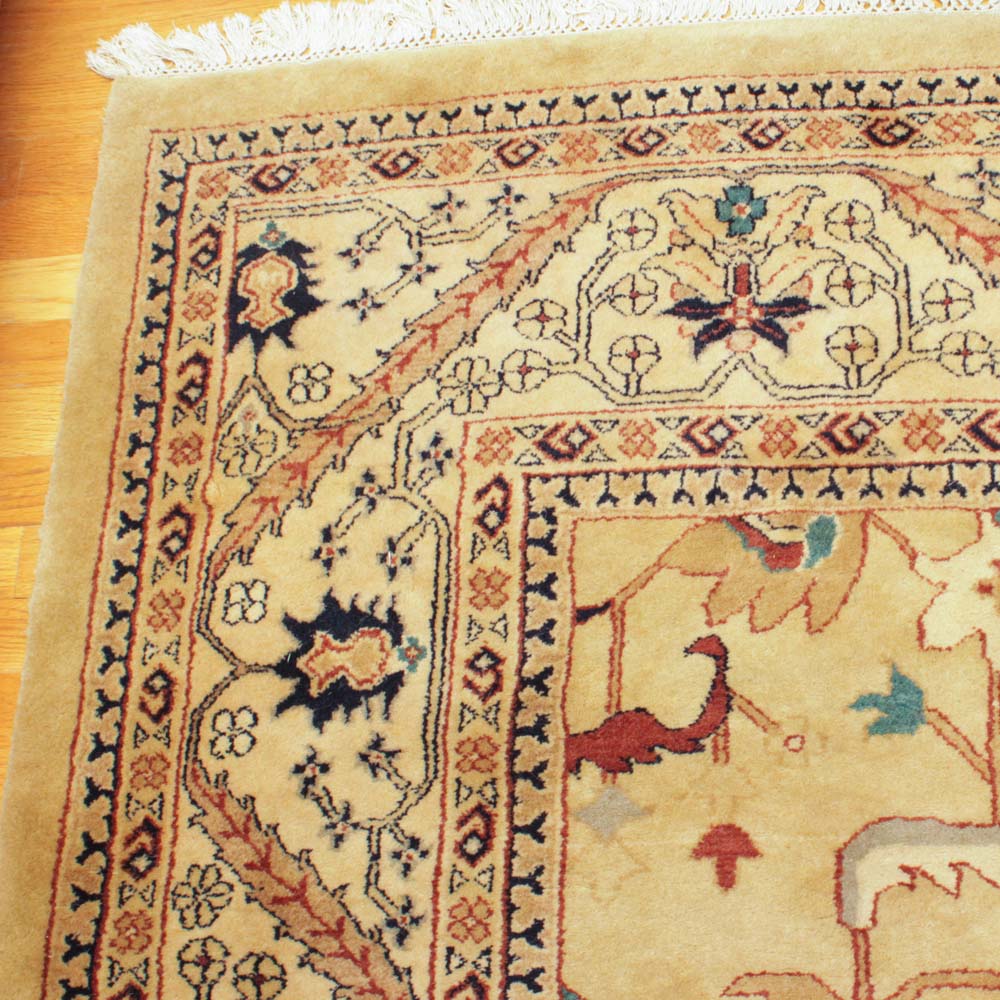 Hand-Knotted Turkish Style Area Rug
