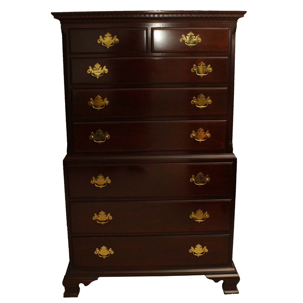Kindel Grand Rapids Mahogany Chest on Chest