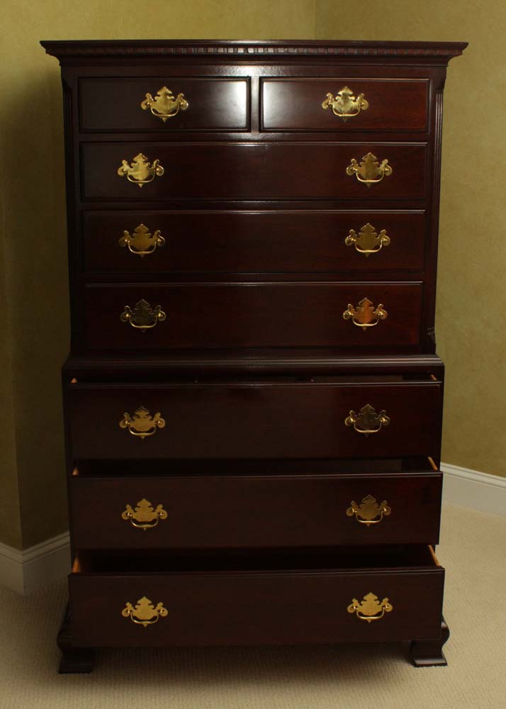 Kindel Grand Rapids Mahogany Chest on Chest