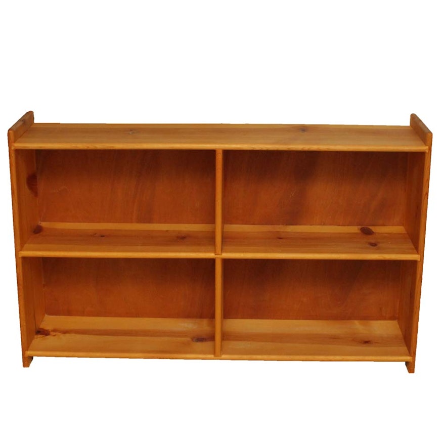 Contemporary Pine Horizontal Bookcase