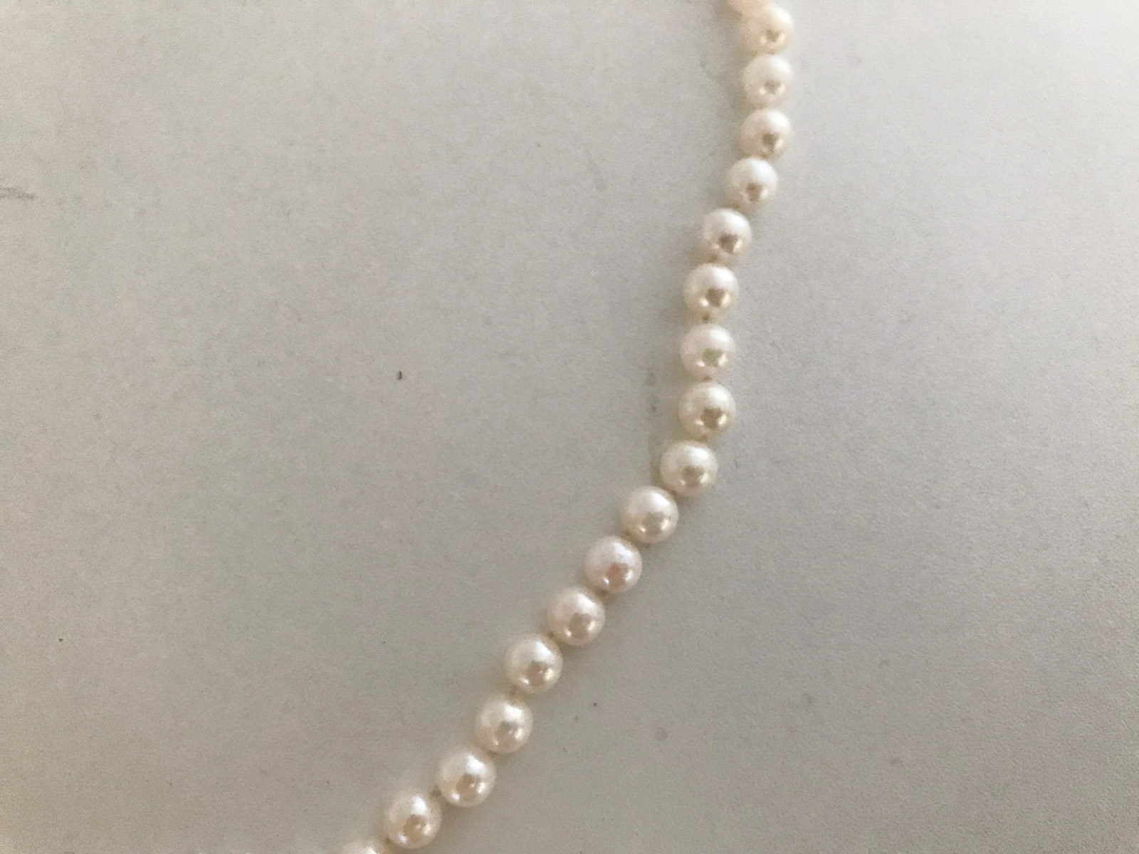 14K Yellow Gold Cultured Pearl Necklace