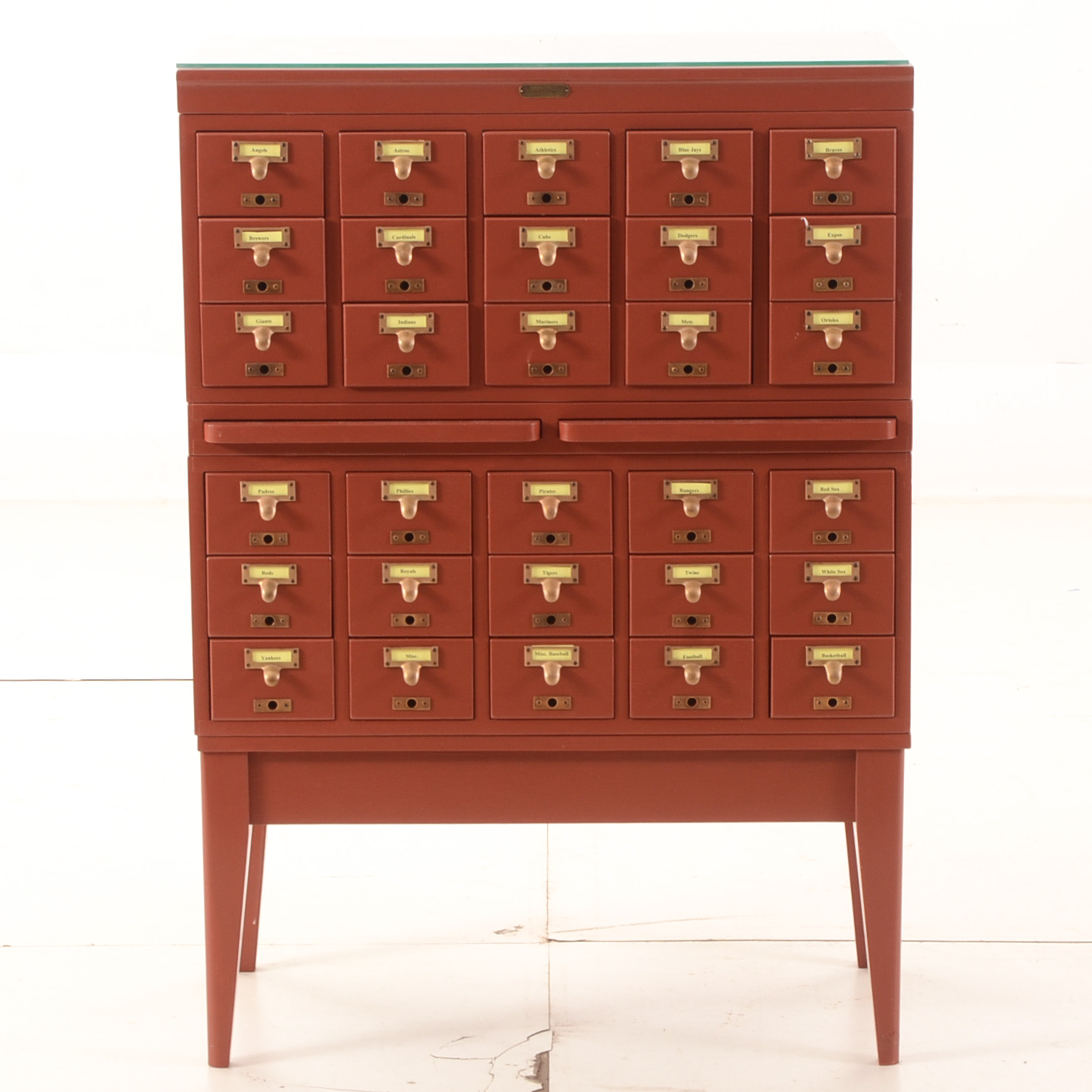 Vintage Card File Cabinet