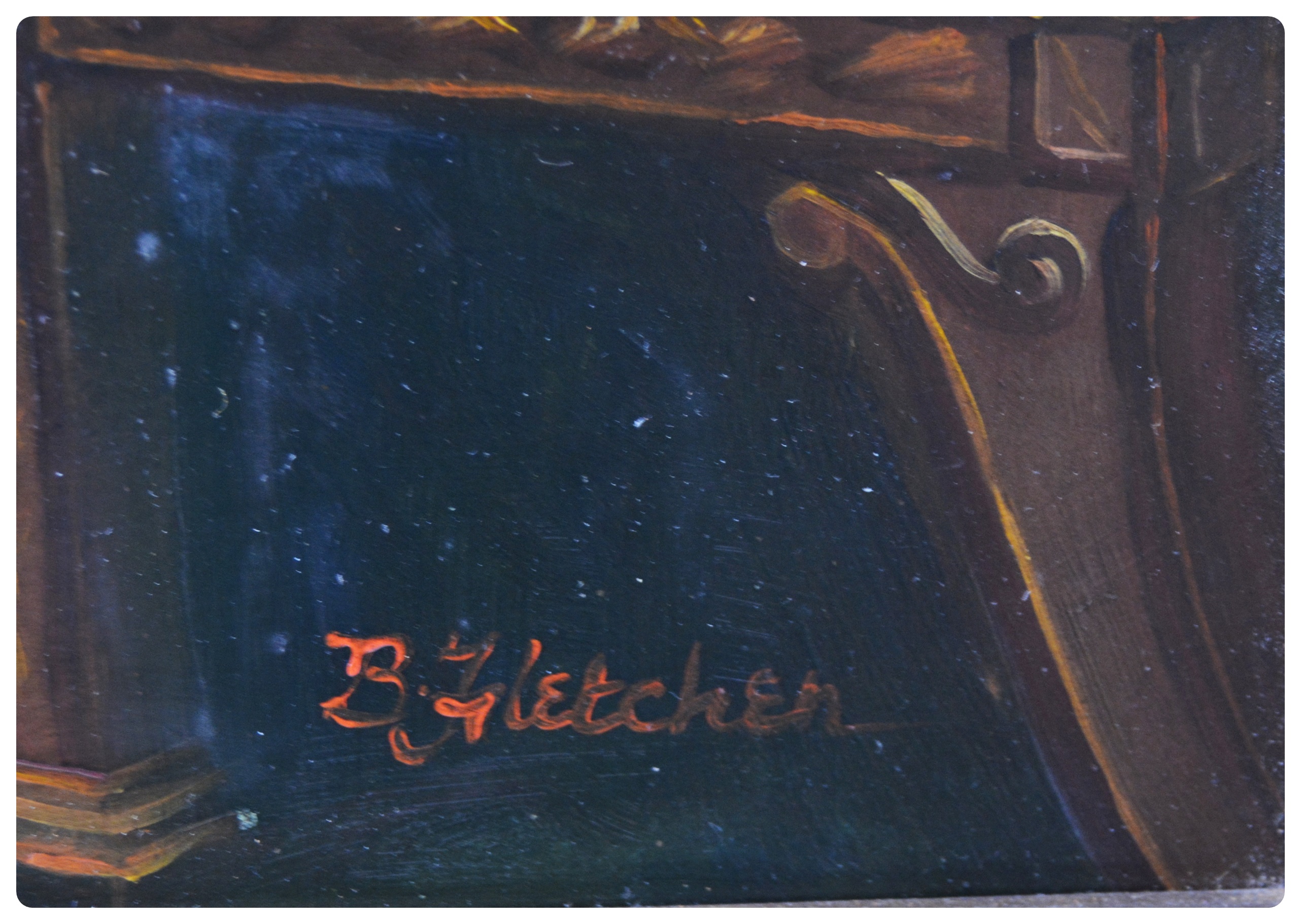 Reproduction Painting of Napoleon After Jacques-Louis David by B. Fletcher