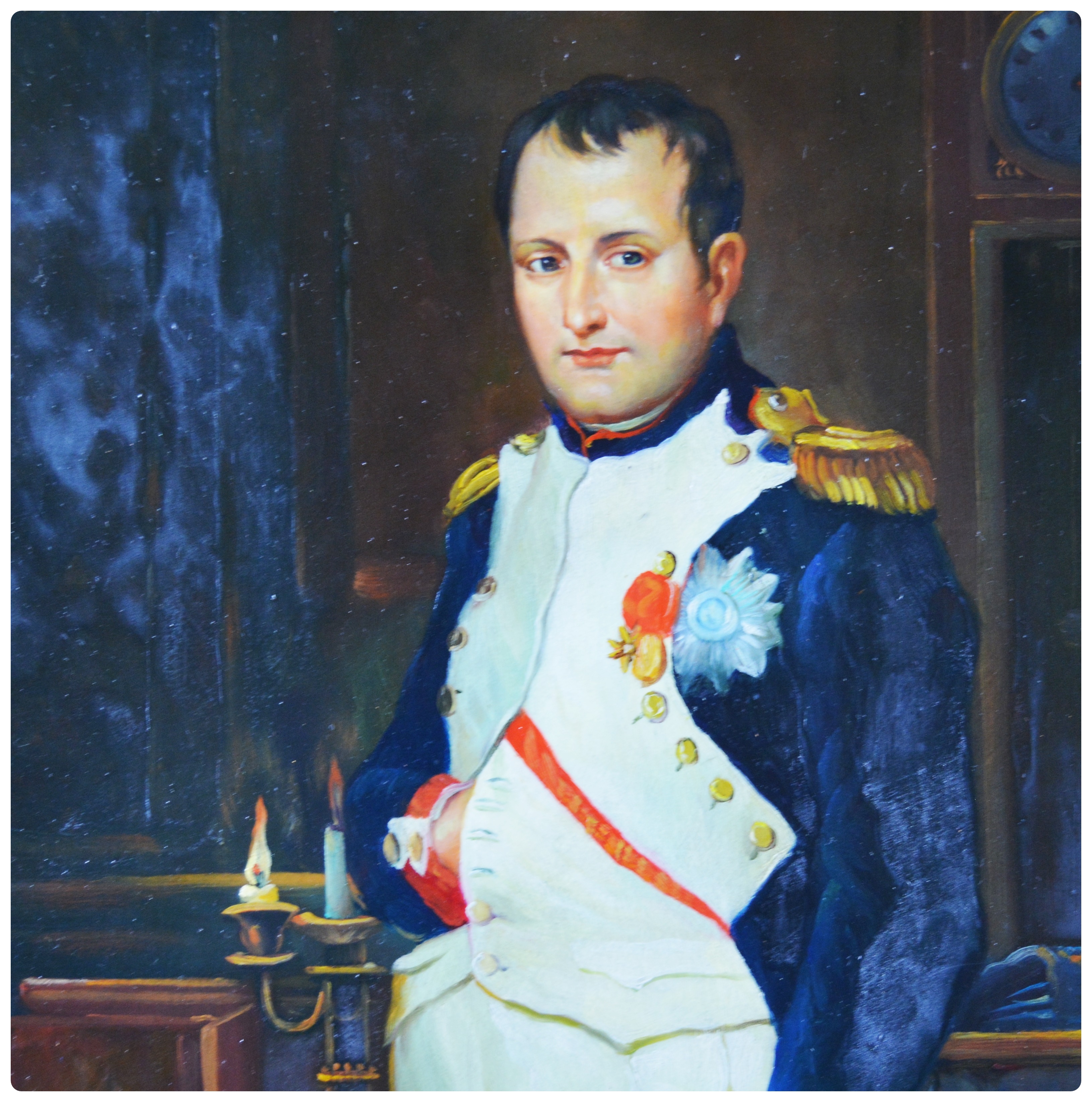 Reproduction Painting of Napoleon After Jacques-Louis David by B. Fletcher