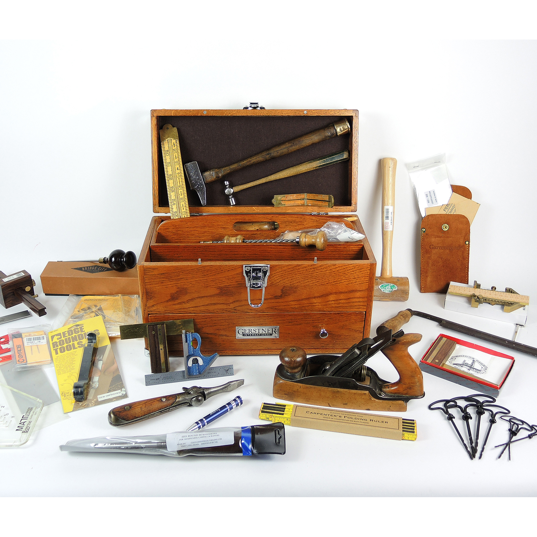 Gerstner Tool Chest with Vintage and New Woodworking Tools
