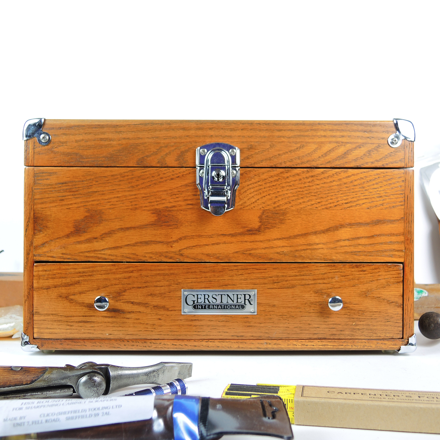 Gerstner Tool Chest with Vintage and New Woodworking Tools