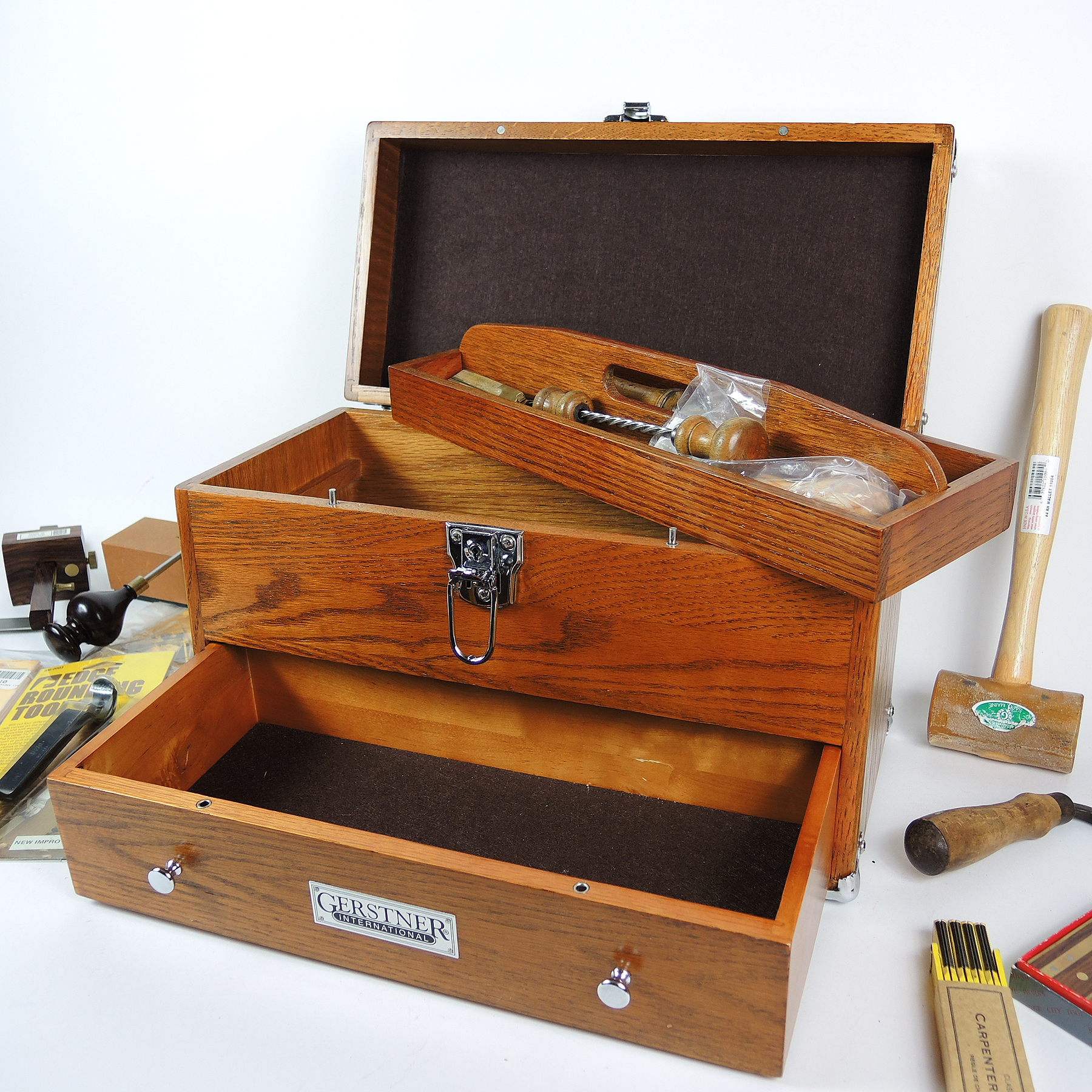 Gerstner Tool Chest with Vintage and New Woodworking Tools