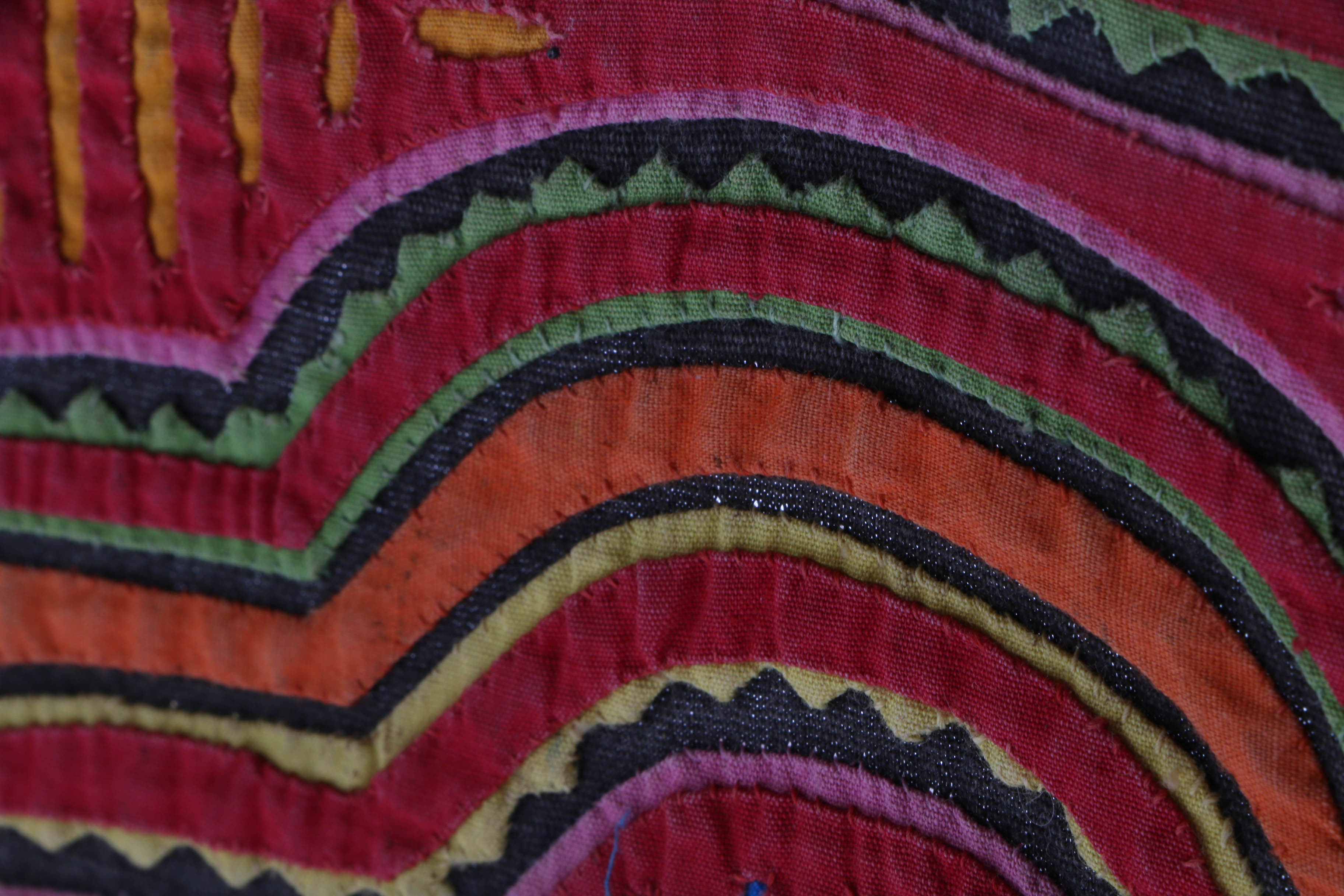 Hand Stitched Mola Textiles