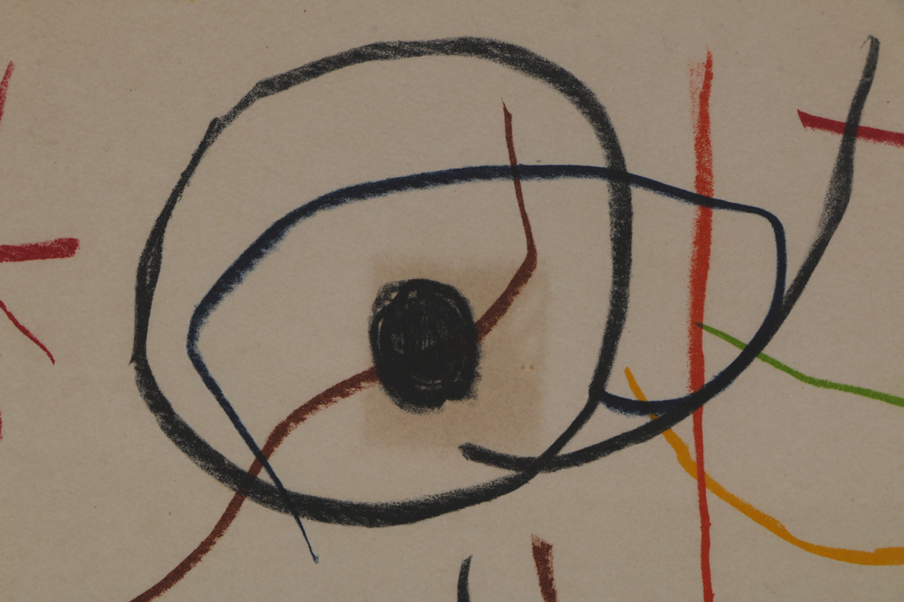 After Joan Miro Lithograph Print "Abstraction"Les Peintres Mes Amis"