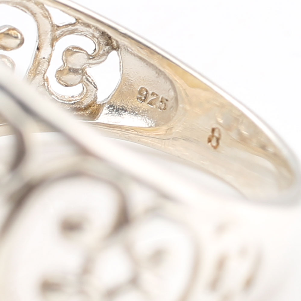 Sterling Silver Mother of Pearl Ring