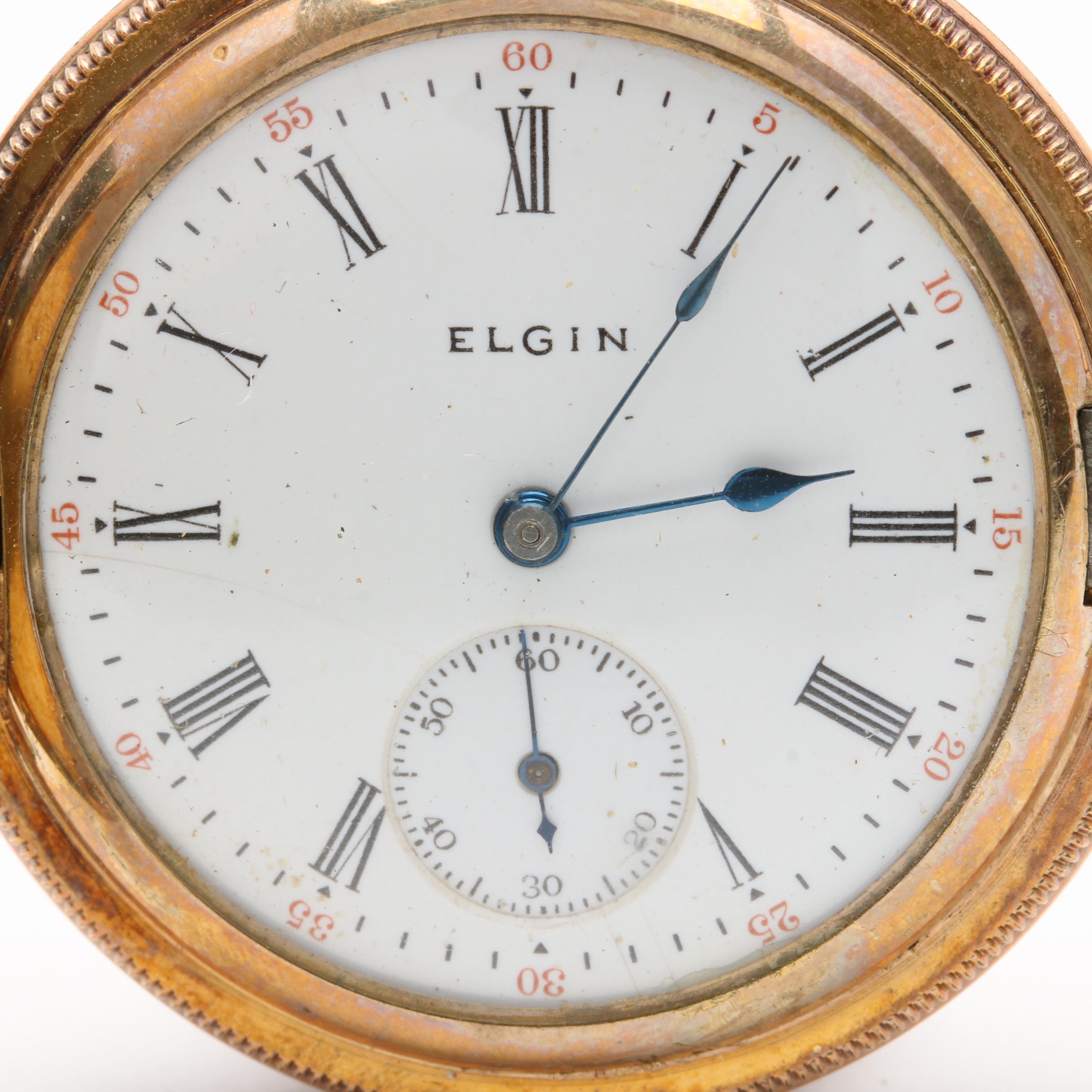 1910 Elgin Gold Filled Pocket Watch