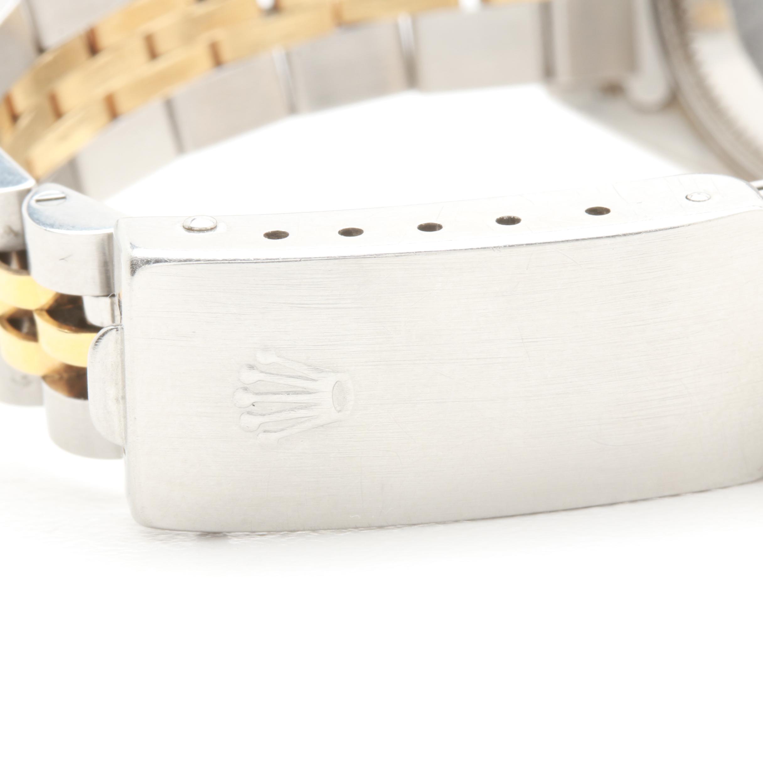 Circa 1990 Rolex Stainless Steel and 18K Yellow Gold Diamond Watch