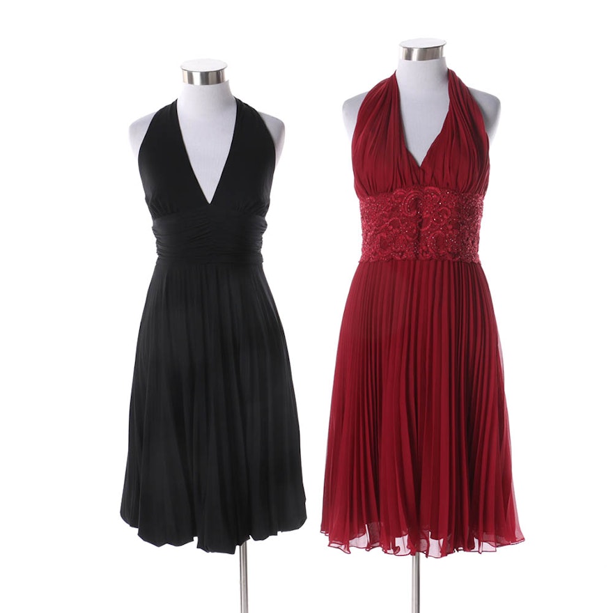 Caché and Cartise Halter Style Cocktail Dresses