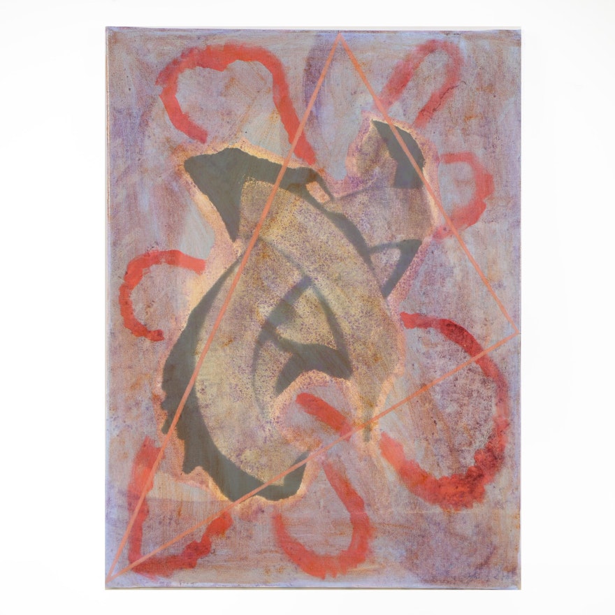 Ricardo Morin Oil Painting "Triangulation Series: D"