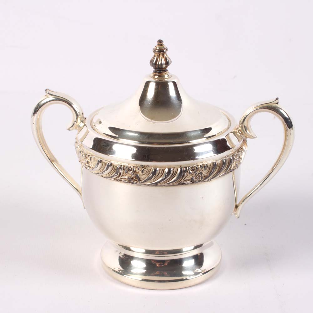 F.B. Rogers Silver Plate Coffee Set with Oneida Tray