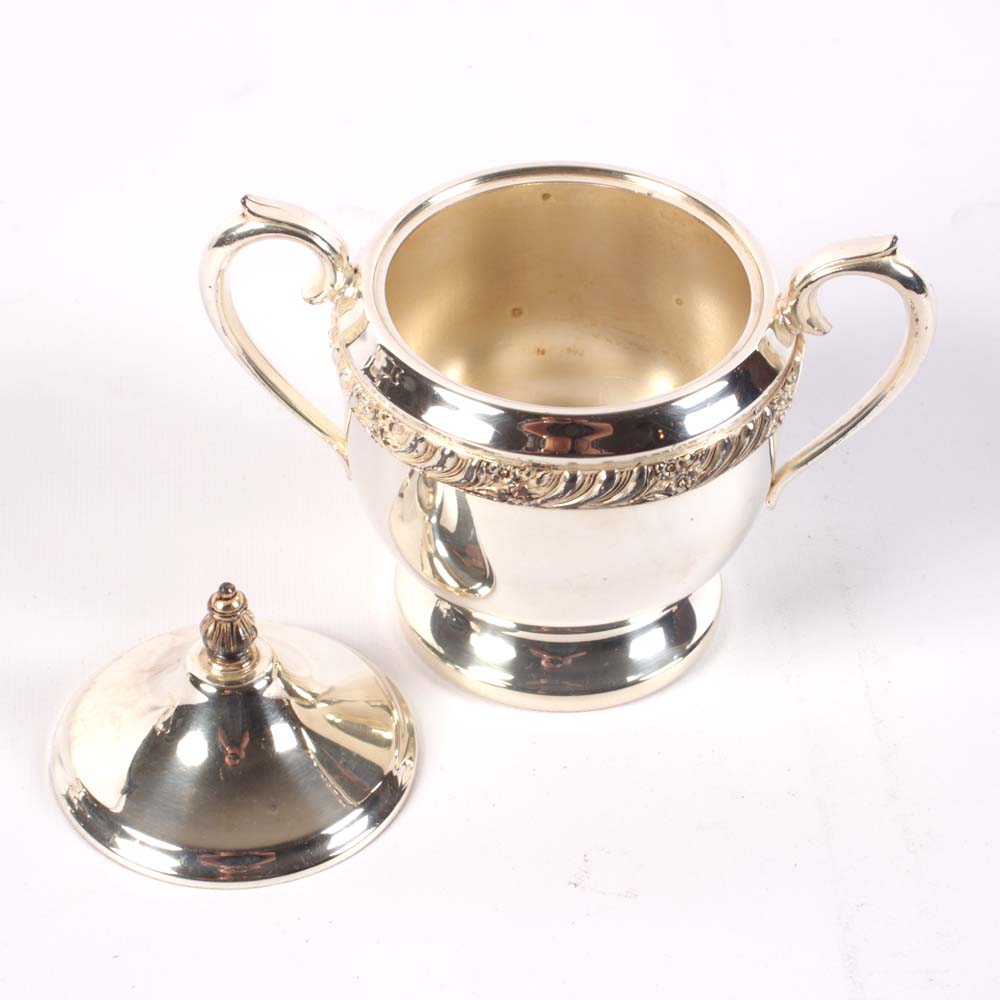 F.B. Rogers Silver Plate Coffee Set with Oneida Tray