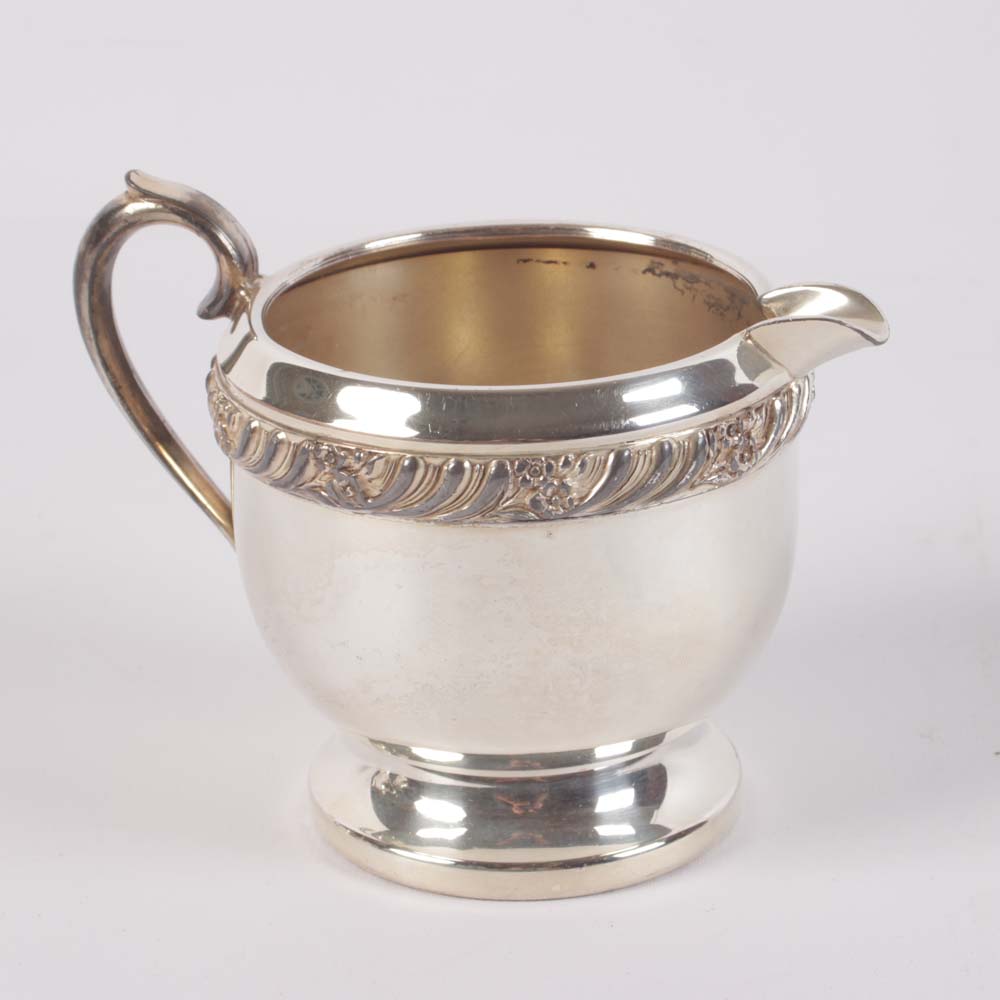 F.B. Rogers Silver Plate Coffee Set with Oneida Tray