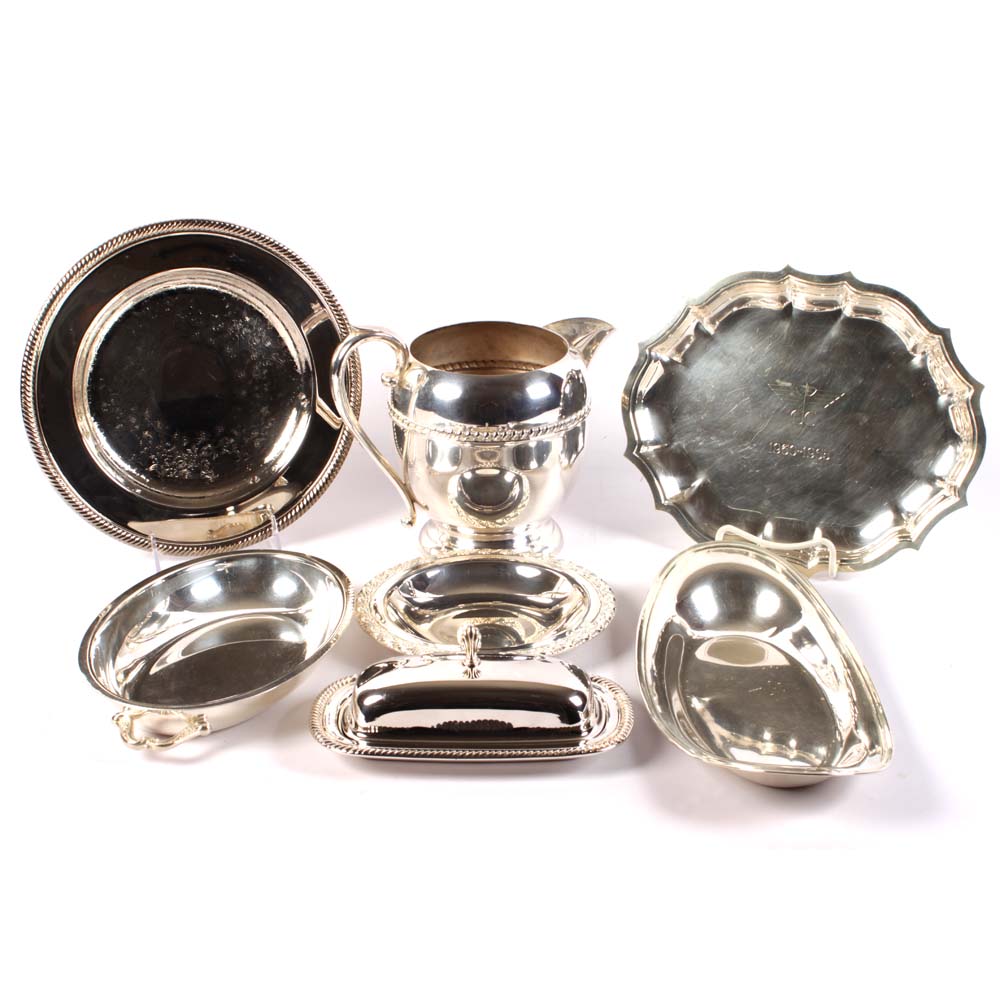Plated Silver Serveware featuring W.M. Rogers