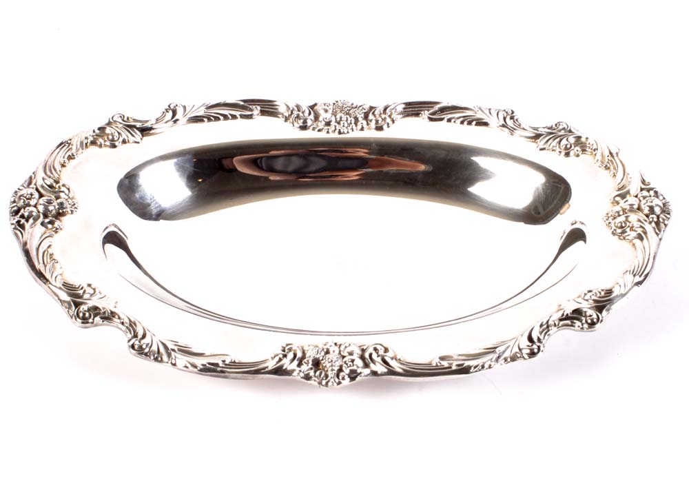 Plated Silver Serveware and Trays featuring Reed & Barton