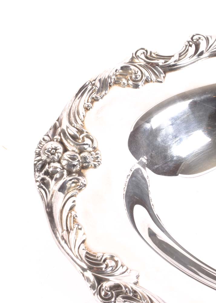 Plated Silver Serveware and Trays featuring Reed & Barton