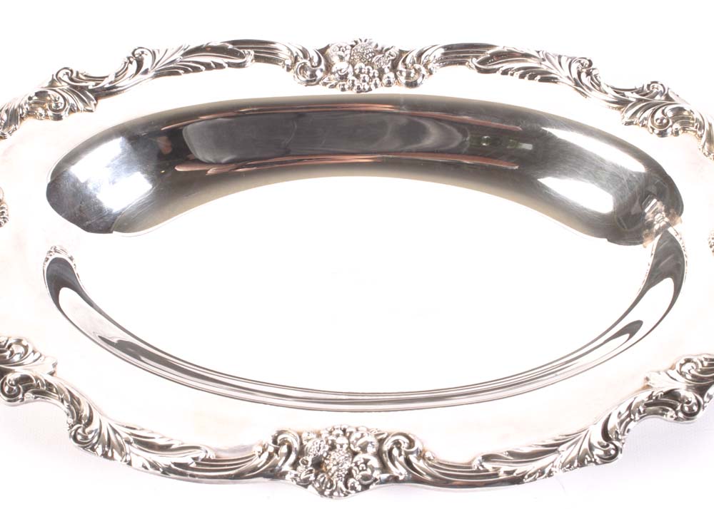 Plated Silver Serveware and Trays featuring Reed & Barton