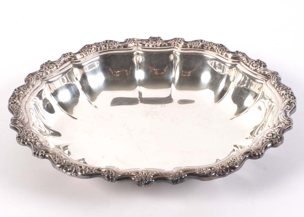 Plated Silver Serveware and Trays featuring Reed & Barton