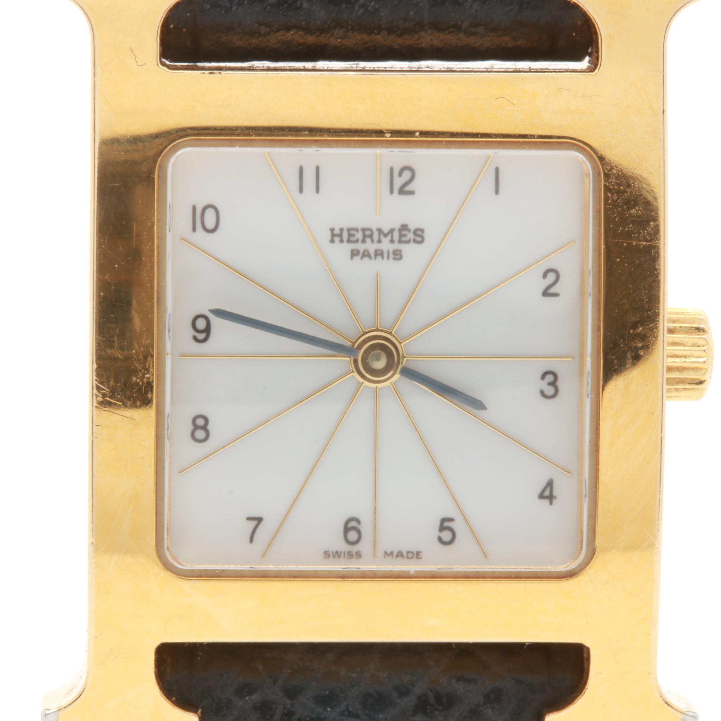 Hermes Model HH1.201 Stainless Steel Watch