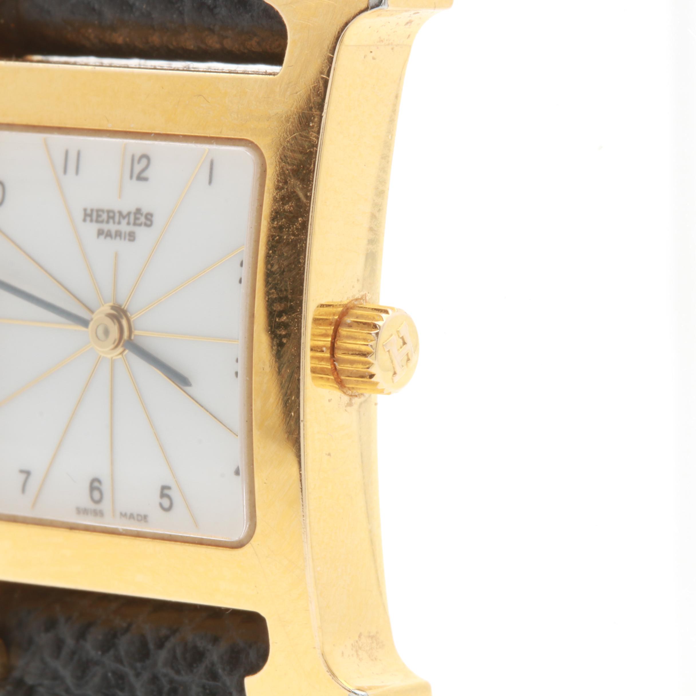 Hermes Model HH1.201 Stainless Steel Watch