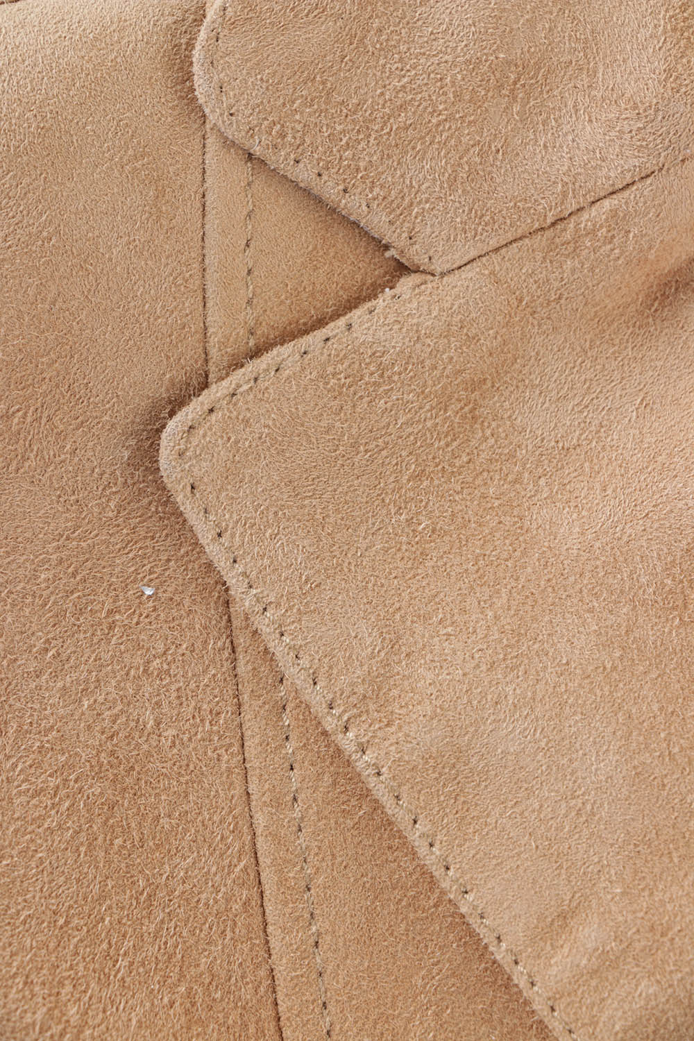 Women's Prada Belted Khaki Suede Leather Jacket