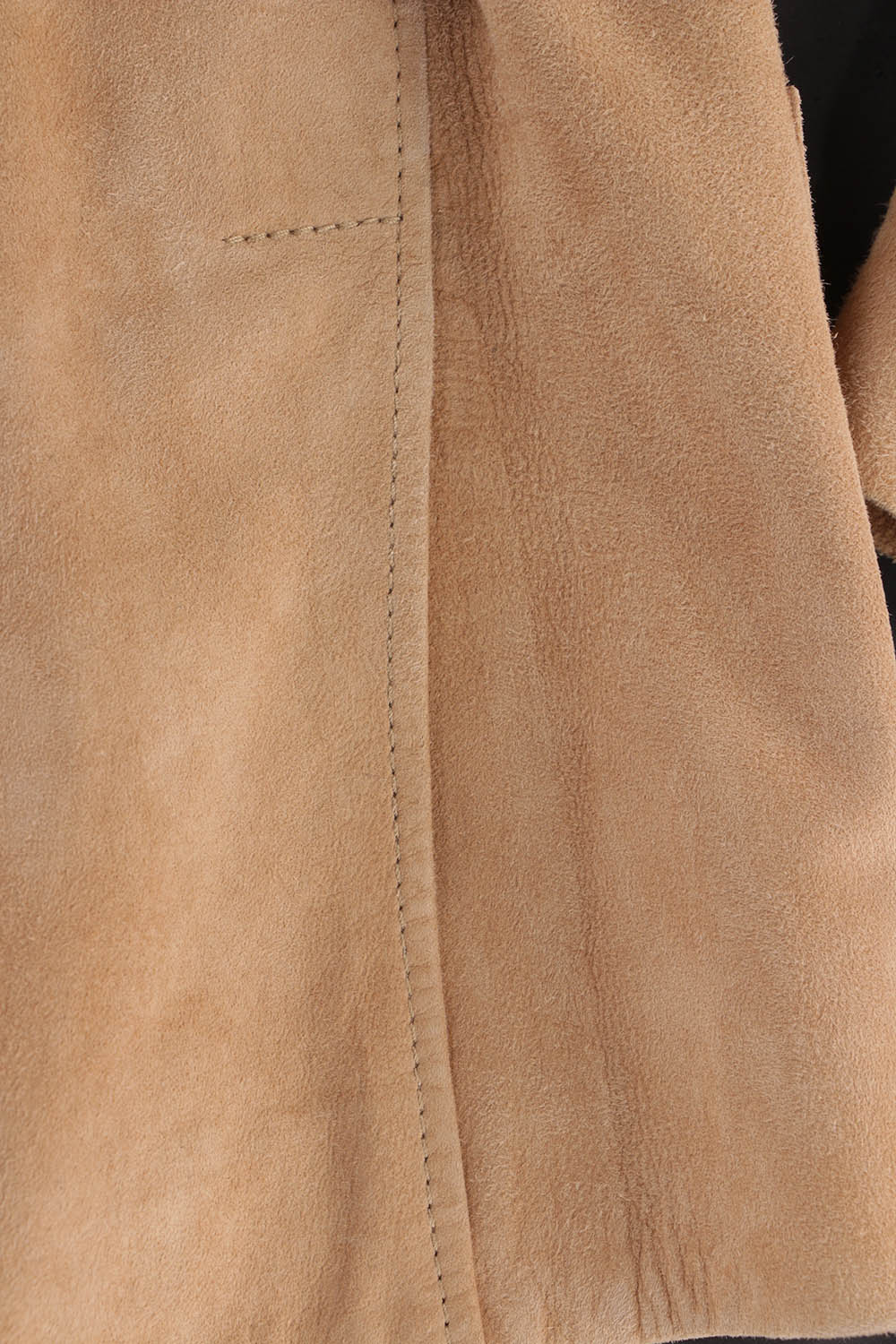 Women's Prada Belted Khaki Suede Leather Jacket