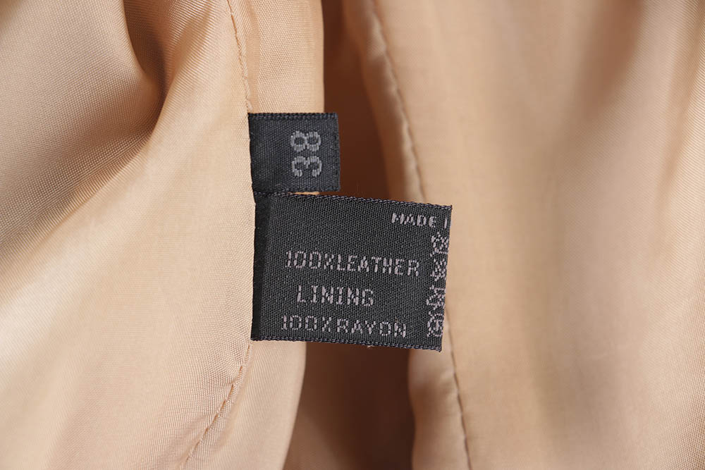 Women's Prada Belted Khaki Suede Leather Jacket