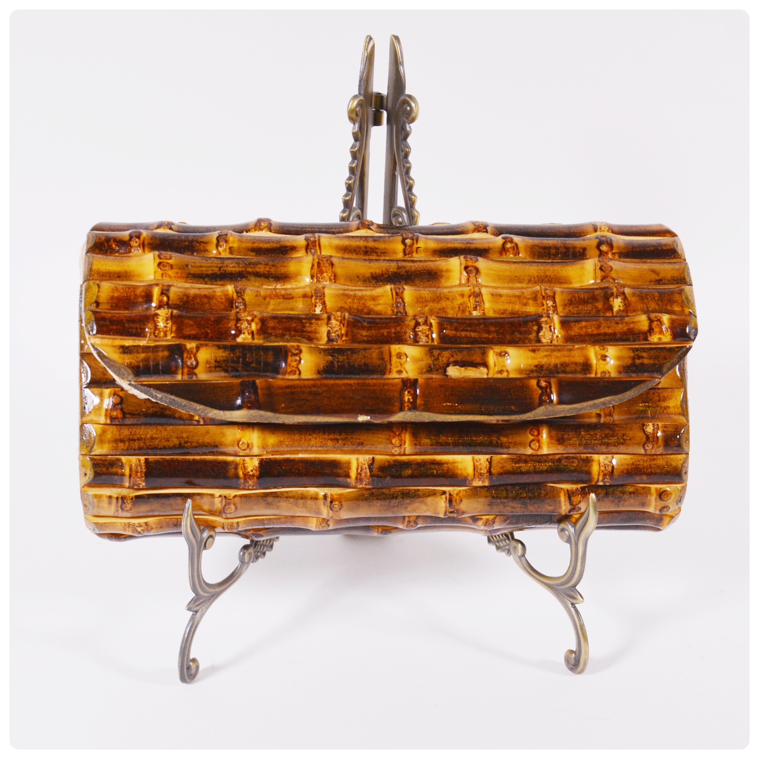 J. McLaughlin Bamboo Clutch
