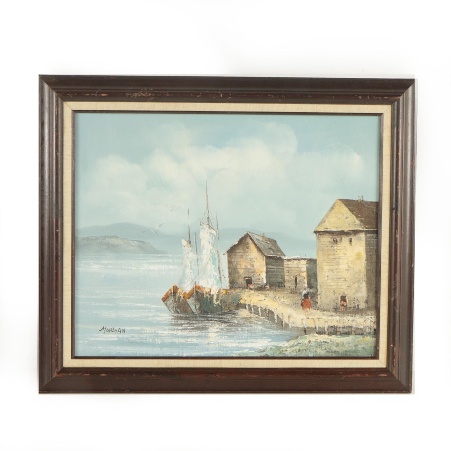 Alfred George Morgan Nautical Oil Painting