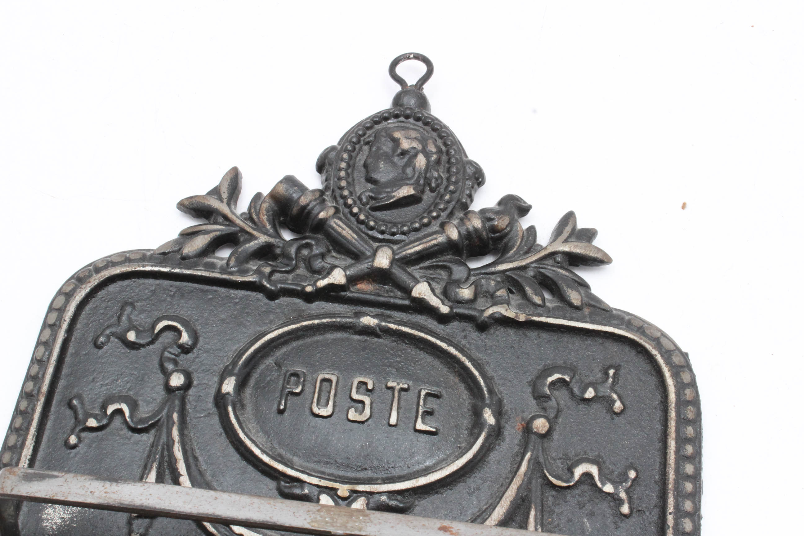 French Cast Iron Wall Letter Holder