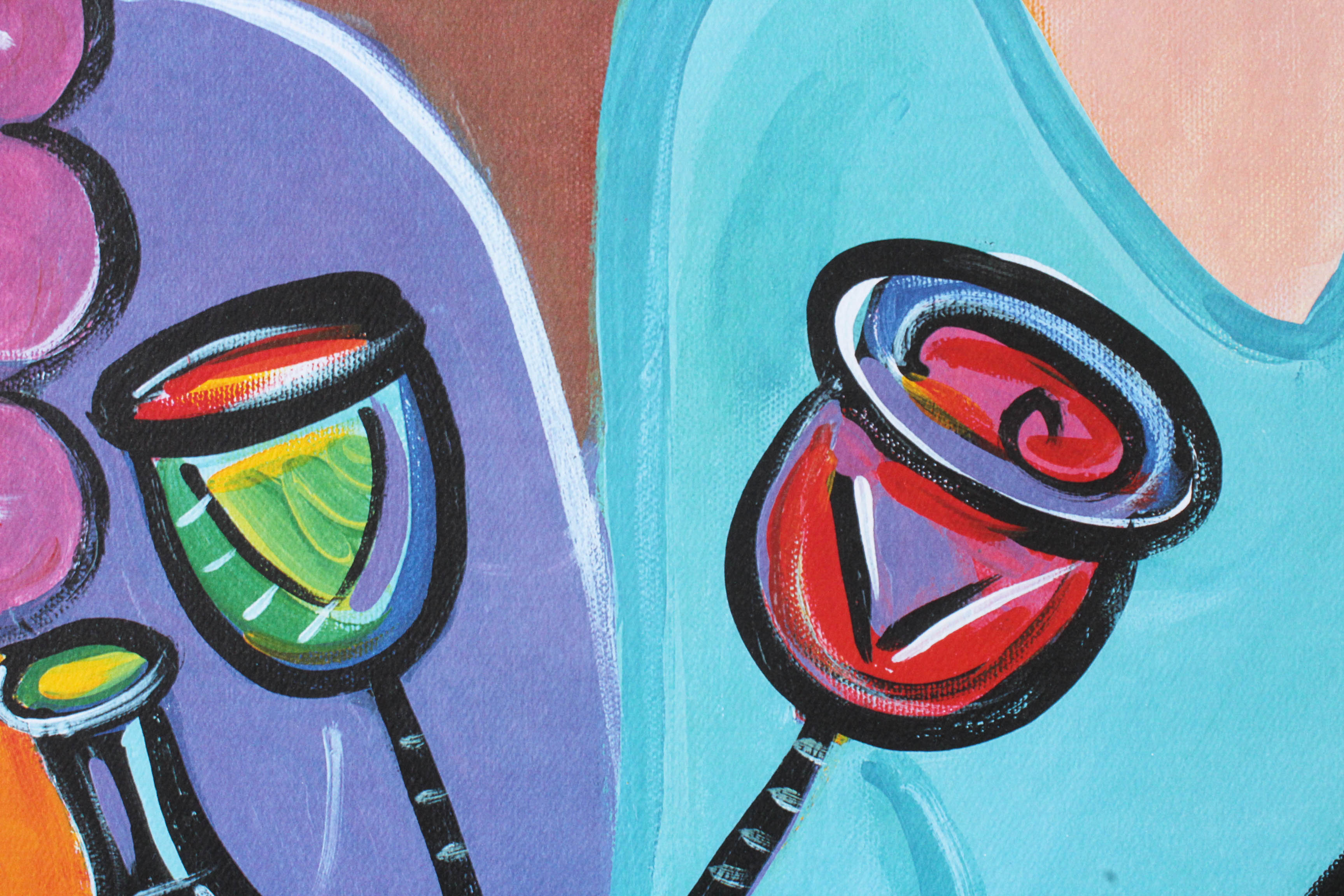 Barbara Katz Bierman Signed Limited Edition Lithograph "Happy Hour"