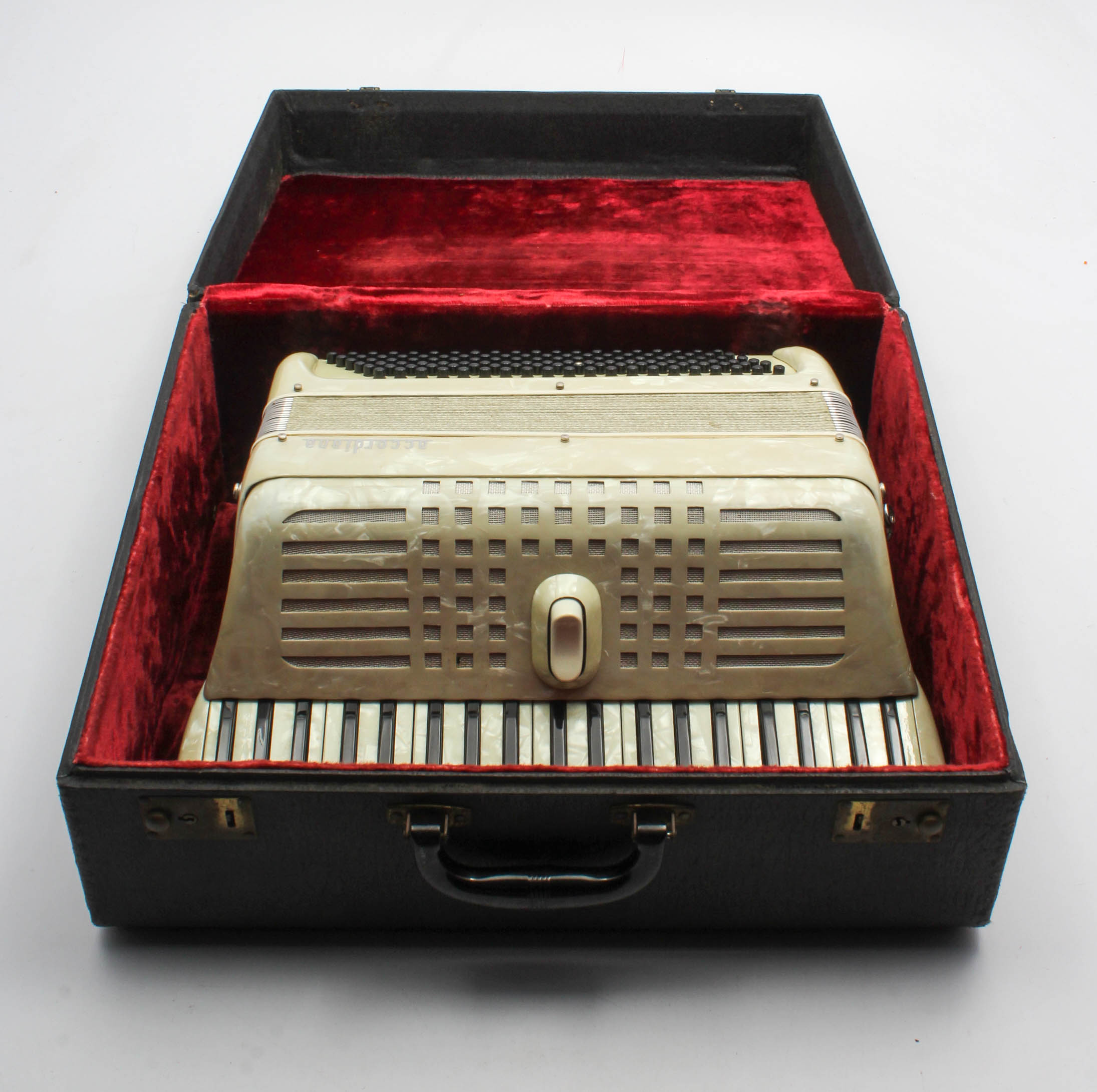 Vintage Italian Excelsior Accordiana 240 Accordion with Case